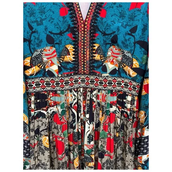 NWOT Anthropologie Bhanuni By Jyoti Maxi Dress  Size 4 - Picture 7 of 14